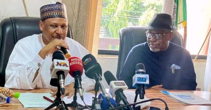 Information and Orientation Minister, Mohammed Idris with NOA Chairman